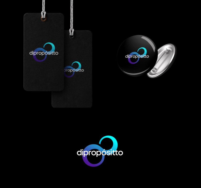 dipropósito 健身會所品牌視覺形象設計vi設計，活力動感的漸變色風格