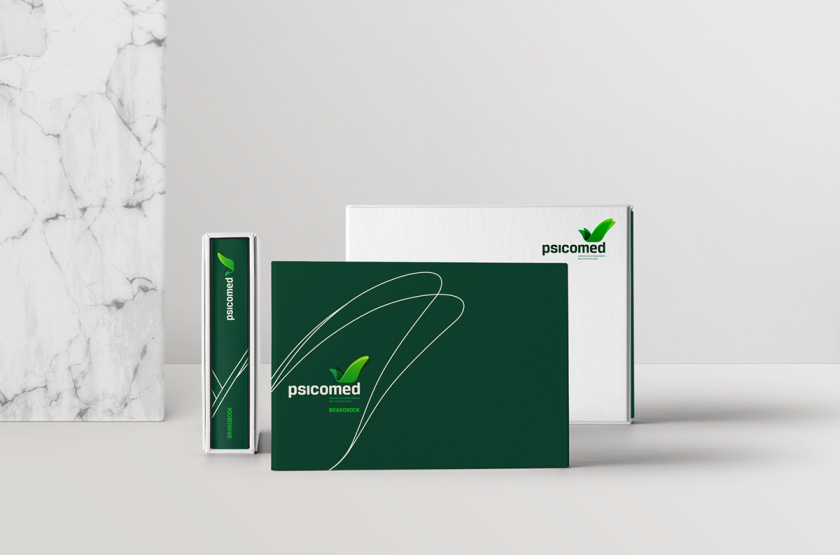 Psicomed 醫(yī)院品牌形象設(shè)計logo設(shè)計vi設(shè)計，高端與富有生命力