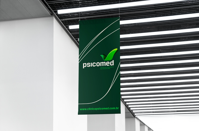 Psicomed 醫(yī)院品牌形象設(shè)計logo設(shè)計vi設(shè)計，高端與富有生命力