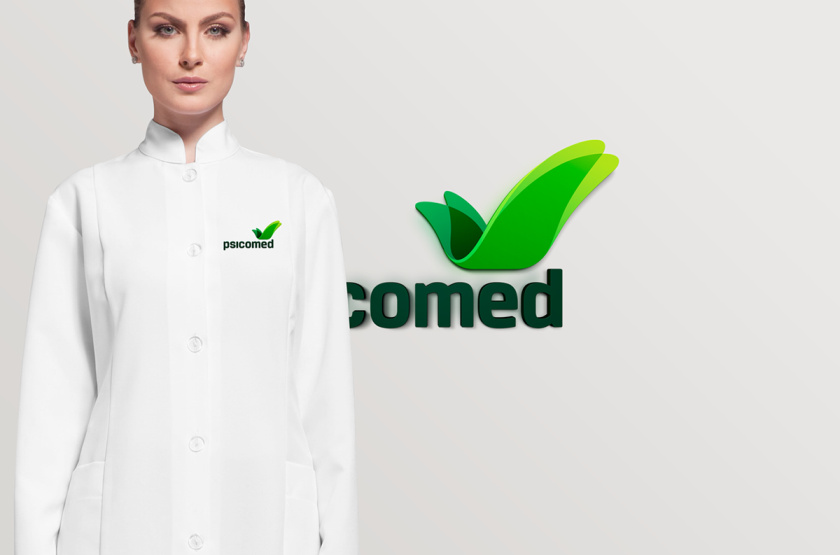 Psicomed 醫(yī)院品牌形象設(shè)計logo設(shè)計vi設(shè)計，高端與富有生命力
