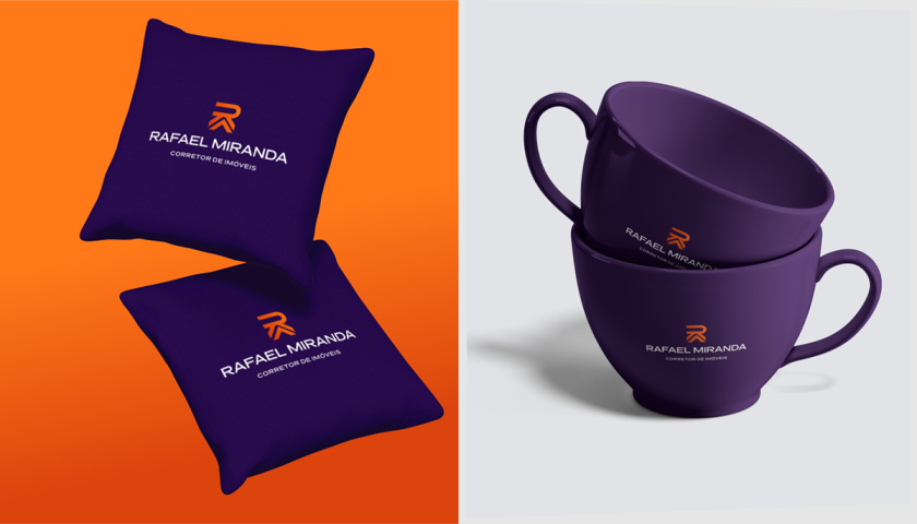 Rafael Miranda 房地產(chǎn)經(jīng)紀(jì)公司logo設(shè)計(jì)vi設(shè)計(jì)，字母R+房子組成