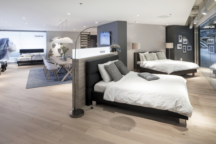 Tempur泰普爾床墊旗艦店店鋪空間設計，新北歐酒店風格