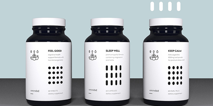 apotheca藥品包裝設(shè)計(jì)——藥品形狀排列元素