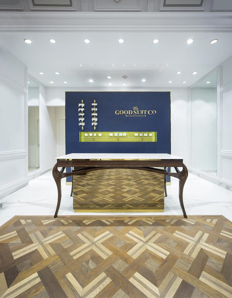 The Good Suit Co 男士服飾店鋪空間設(shè)計(jì),奢華與溫馨的新藍(lán)色古典主義