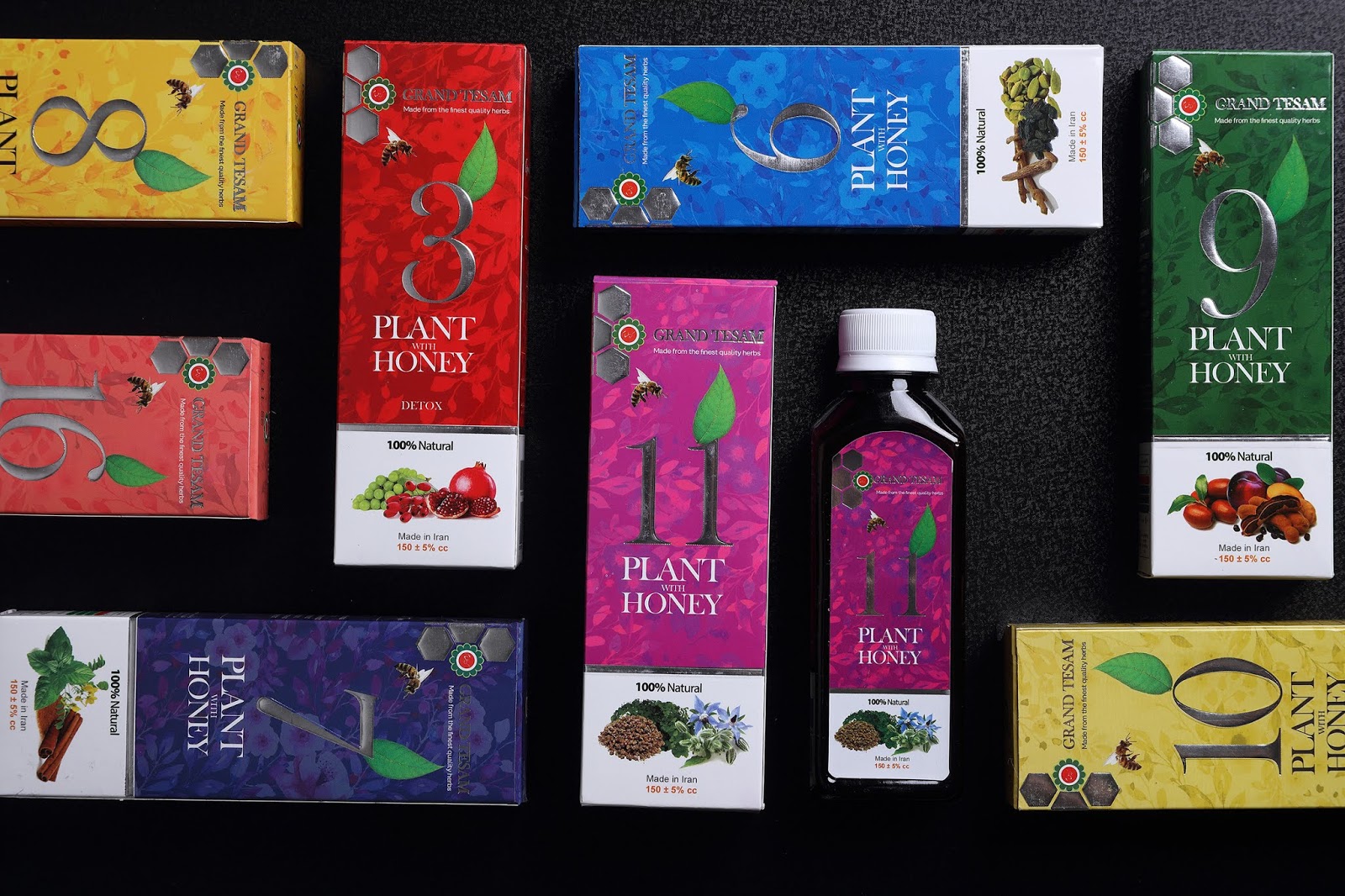 Tesam 草本蜂蜜蜂糖漿包裝設(shè)計(jì)“數(shù)字篇”