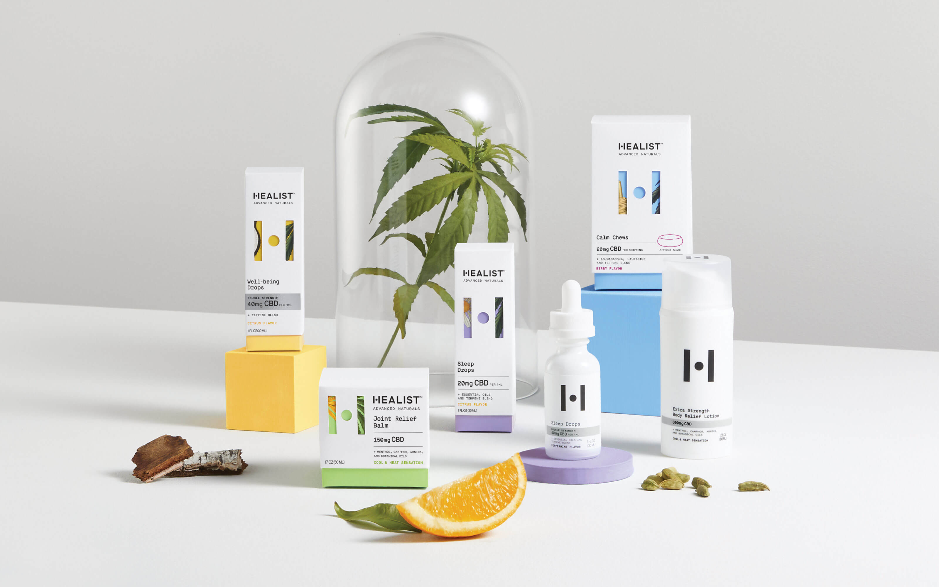 Healist大麻二酚CBD草本保健品藥品包裝設(shè)計(jì)，自然植物與現(xiàn)代科學(xué)的平衡