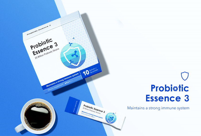 Probiotic 益生菌膳食補充劑保健品包裝設(shè)計“現(xiàn)代科技”風(fēng)