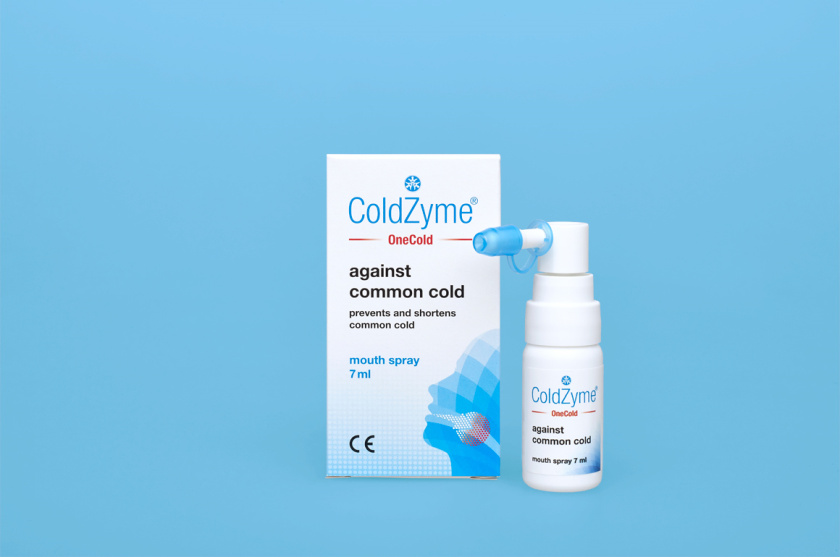 Coldzyme預防感冒病菌口腔噴霧劑包裝設計,色塊面部+箭頭喉嚨發(fā)炎圖形 Coldzyme預防感冒病菌口腔噴霧劑包裝設計,色塊面部+箭頭喉嚨發(fā)炎圖形