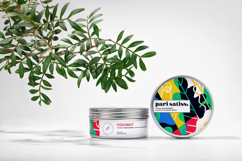 Pari Satiss天然化妝品包裝設計,天然有機植物抽象插畫圖案 Pari Satiss天然化妝品包裝設計,天然有機植物抽象插畫圖案