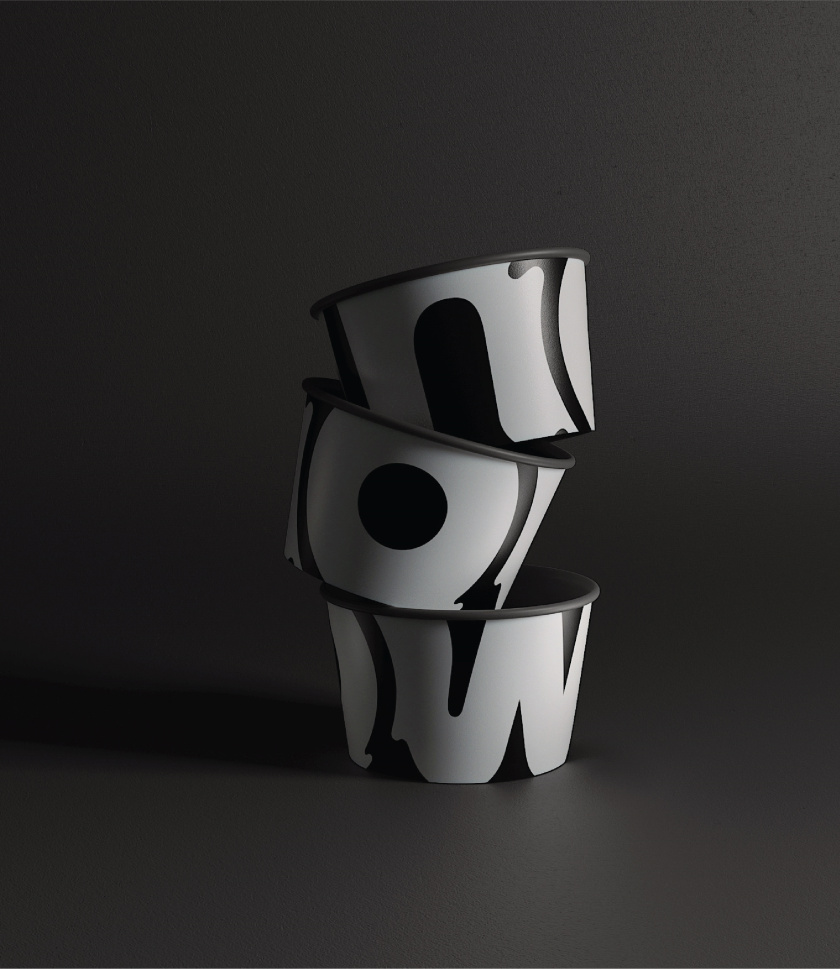 Naturals Now 黑白風(fēng)格冰淇淋包裝設(shè)計(jì),像奶油流動的白色大寫字母now Naturals Now 黑白風(fēng)格冰淇淋包裝設(shè)計(jì),像奶油流動的白色大寫字母now