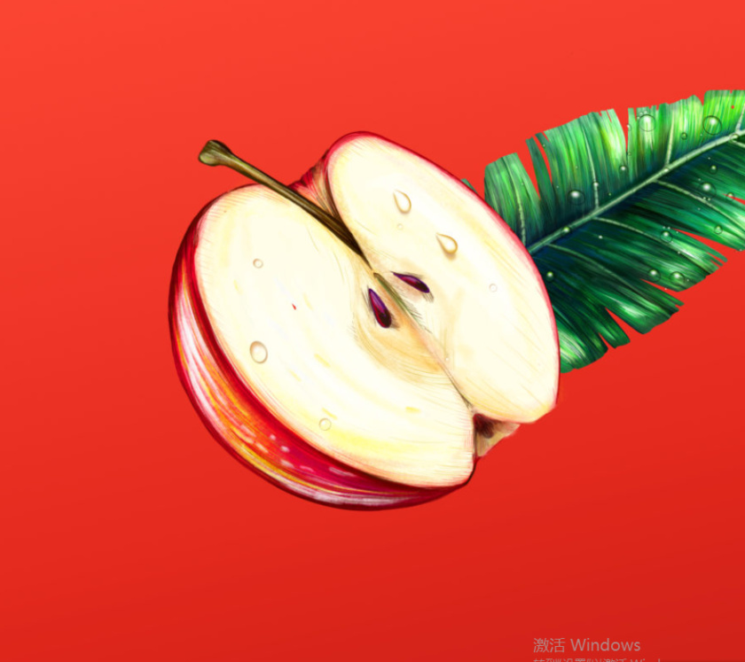 Wild Leaf 野葉硬茶水果混合茶飲飲料易拉罐包裝設(shè)計(jì),紅色熱帶雨林插畫風(fēng)格-蘋果插畫 Wild Leaf 野葉硬茶水果混合茶飲飲料易拉罐包裝設(shè)計(jì),紅色熱帶雨林插畫風(fēng)格-蘋果插畫