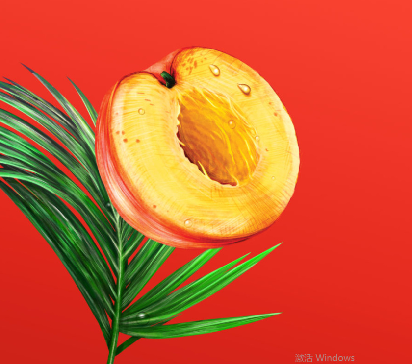 Wild Leaf 野葉硬茶水果混合茶飲飲料易拉罐包裝設(shè)計(jì),紅色熱帶雨林插畫風(fēng)格-桃子插畫 Wild Leaf 野葉硬茶水果混合茶飲飲料易拉罐包裝設(shè)計(jì),紅色熱帶雨林插畫風(fēng)格-桃子插畫