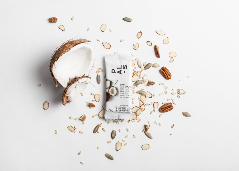 Pal‘s全天然零食能量棒休閑零食包裝設計，富有藝術性的產(chǎn)品組合照片