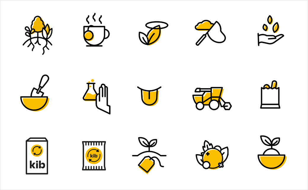 Kib天然保健花草茶茶葉品牌設(shè)計-圖標(biāo)設(shè)計