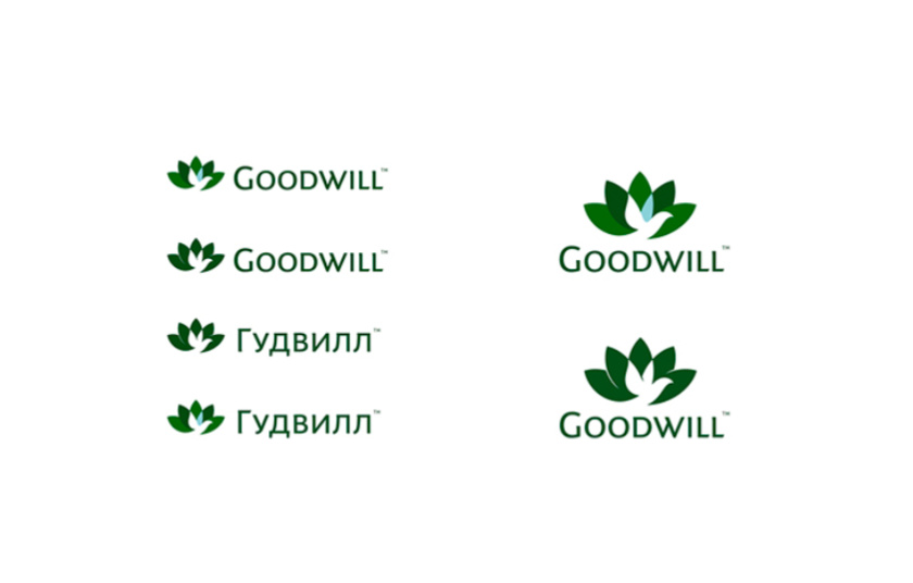 Goodwill 糧食面粉企業(yè)品牌logo設(shè)計(jì)與品牌形象識別設(shè)計(jì)，小鳥與花朵結(jié)合元素
