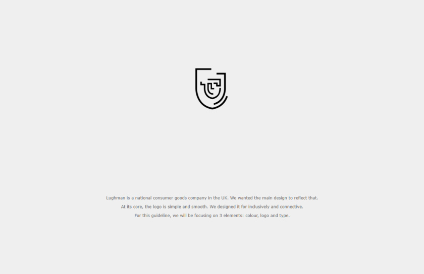 LUGHMAN 消費品公司迷宮線條盾牌logo設(shè)計與vi設(shè)計 LUGHMAN 消費品公司迷宮線條盾牌logo設(shè)計與vi設(shè)計