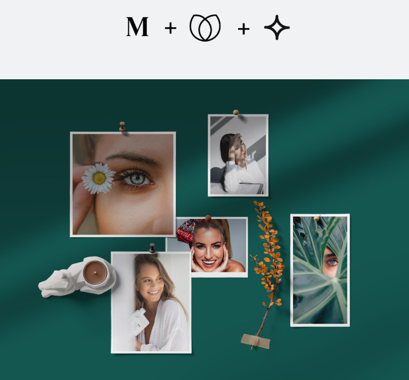 Madelyn 化妝品品牌logo設(shè)計“花朵+星星”元素