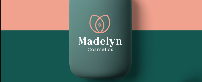 Madelyn 化妝品品牌logo設(shè)計“花朵+星星”元素