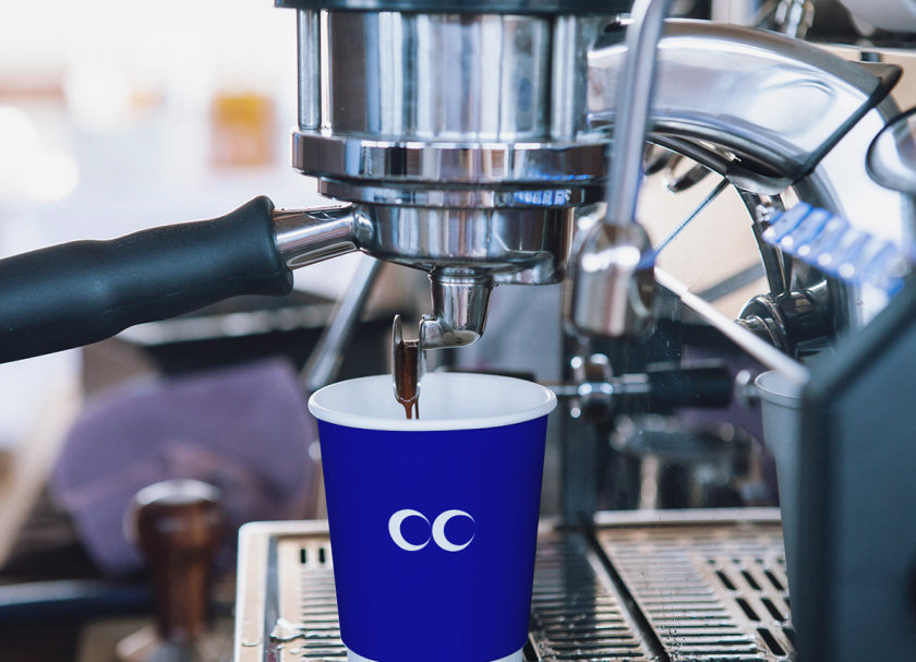 NMA CAFE 咖啡包裝設(shè)計(jì)“單色幾何元素”風(fēng)格