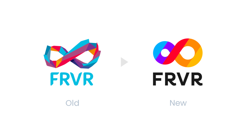 FRVR免費休閑游戲平臺網(wǎng)站品牌重塑,對角線顏色分割無窮大造型LOGO設(shè)計 FRVR免費休閑游戲平臺網(wǎng)站品牌重塑,對角線顏色分割無窮大造型LOGO設(shè)計