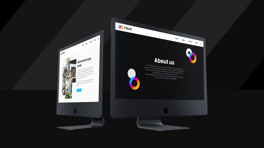 FRVR免費休閑游戲平臺網(wǎng)站品牌重塑,對角線顏色分割無窮大造型LOGO設(shè)計網(wǎng)站設(shè)計 FRVR免費休閑游戲平臺網(wǎng)站品牌重塑,對角線顏色分割無窮大造型LOGO設(shè)計網(wǎng)站設(shè)計