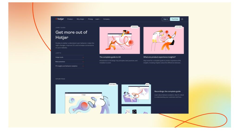 Hotjar 網(wǎng)站熱點(diǎn)工具品牌logo設(shè)計(jì)“抽象熱浪+極簡(jiǎn)插圖品牌應(yīng)用設(shè)計(jì)” Hotjar 網(wǎng)站熱點(diǎn)工具品牌logo設(shè)計(jì)“抽象熱浪+極簡(jiǎn)插圖品牌應(yīng)用設(shè)計(jì)”