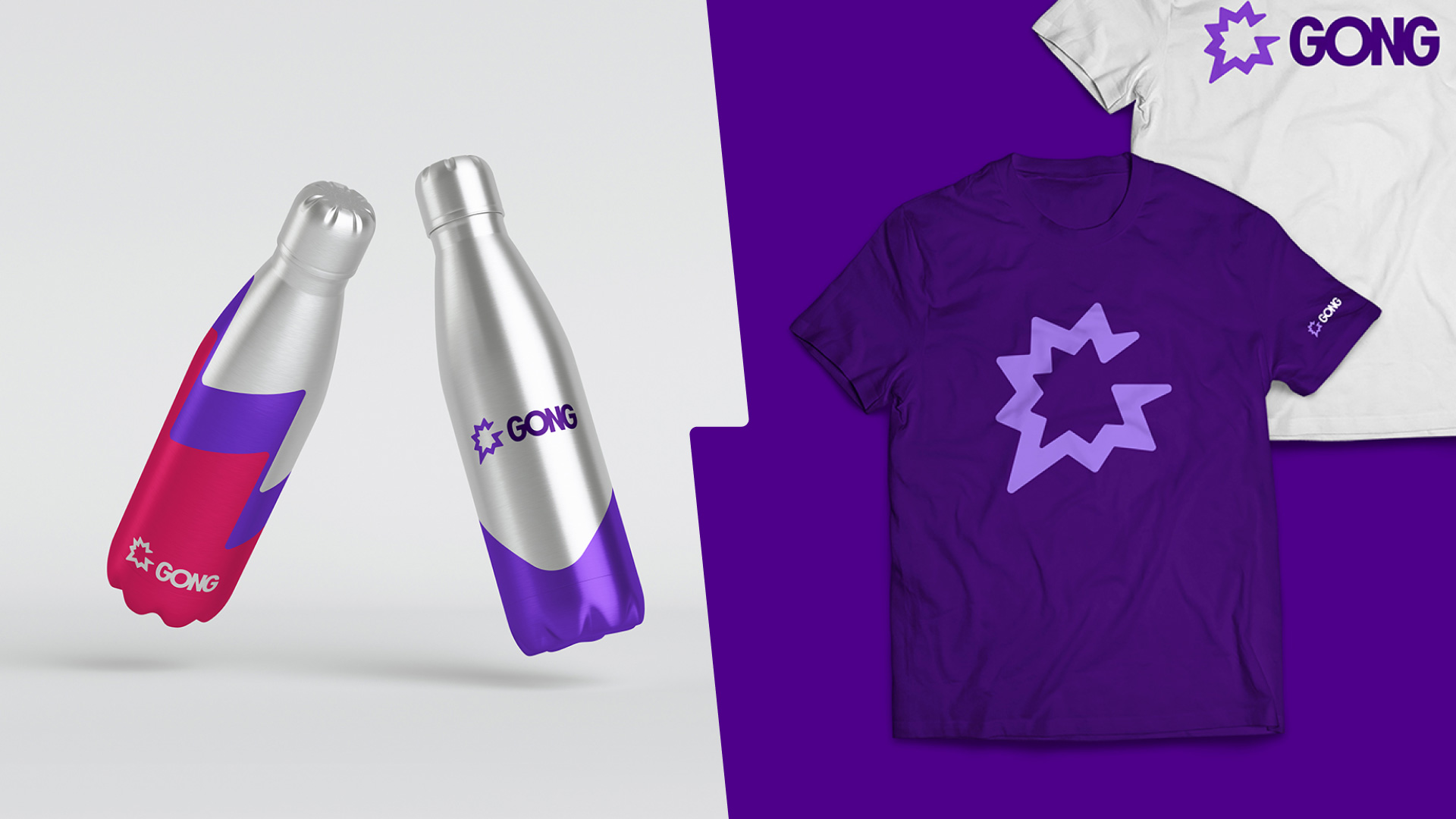 CRM客戶關(guān)系管理平臺GONG品牌logo設(shè)計vi設(shè)計，慶祝星星元素+對話框+G