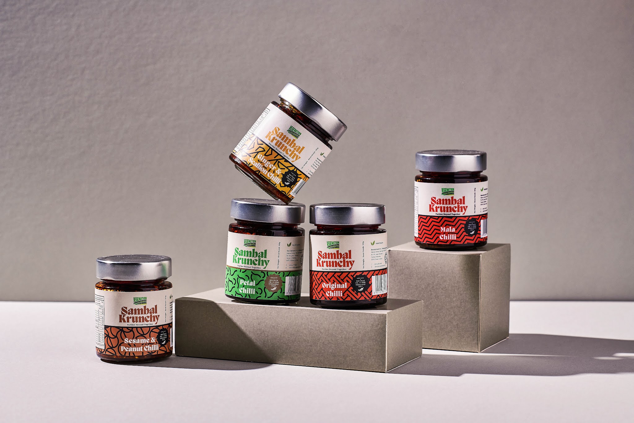 Sambal 瓶裝食品包裝設(shè)計(jì)“馬來西亞傳統(tǒng)蠟染圖案”