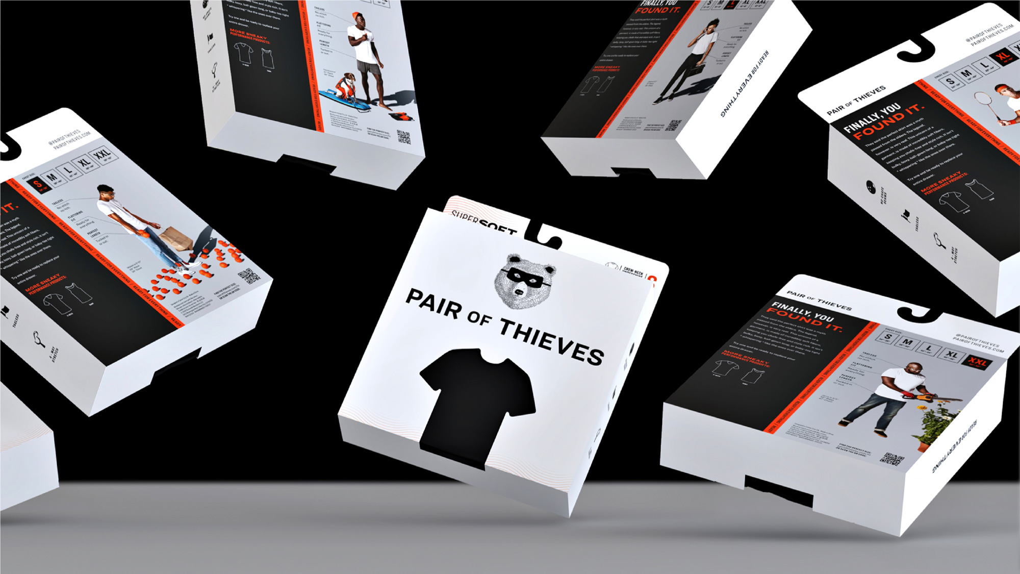 Pair of Thieves襪子內(nèi)衣公司品牌更新設(shè)計-包裝設(shè)計