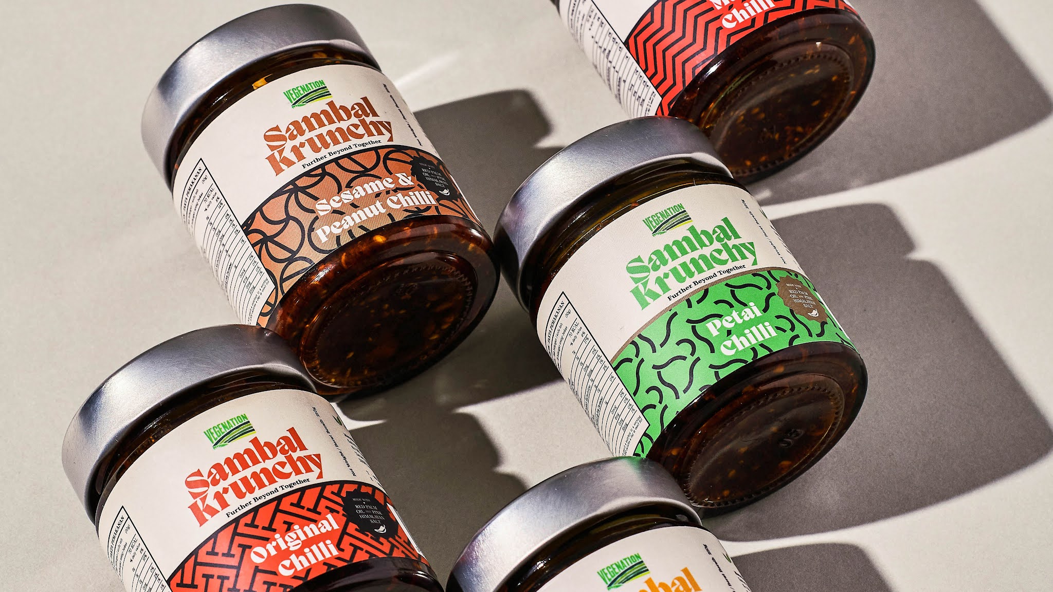 Sambal 瓶裝食品包裝設(shè)計(jì)“馬來西亞傳統(tǒng)蠟染圖案”