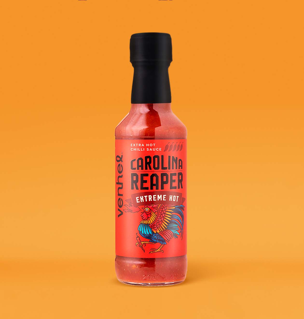 VENHEL辣醬包裝設(shè)計(jì)“手繪公雞插圖”