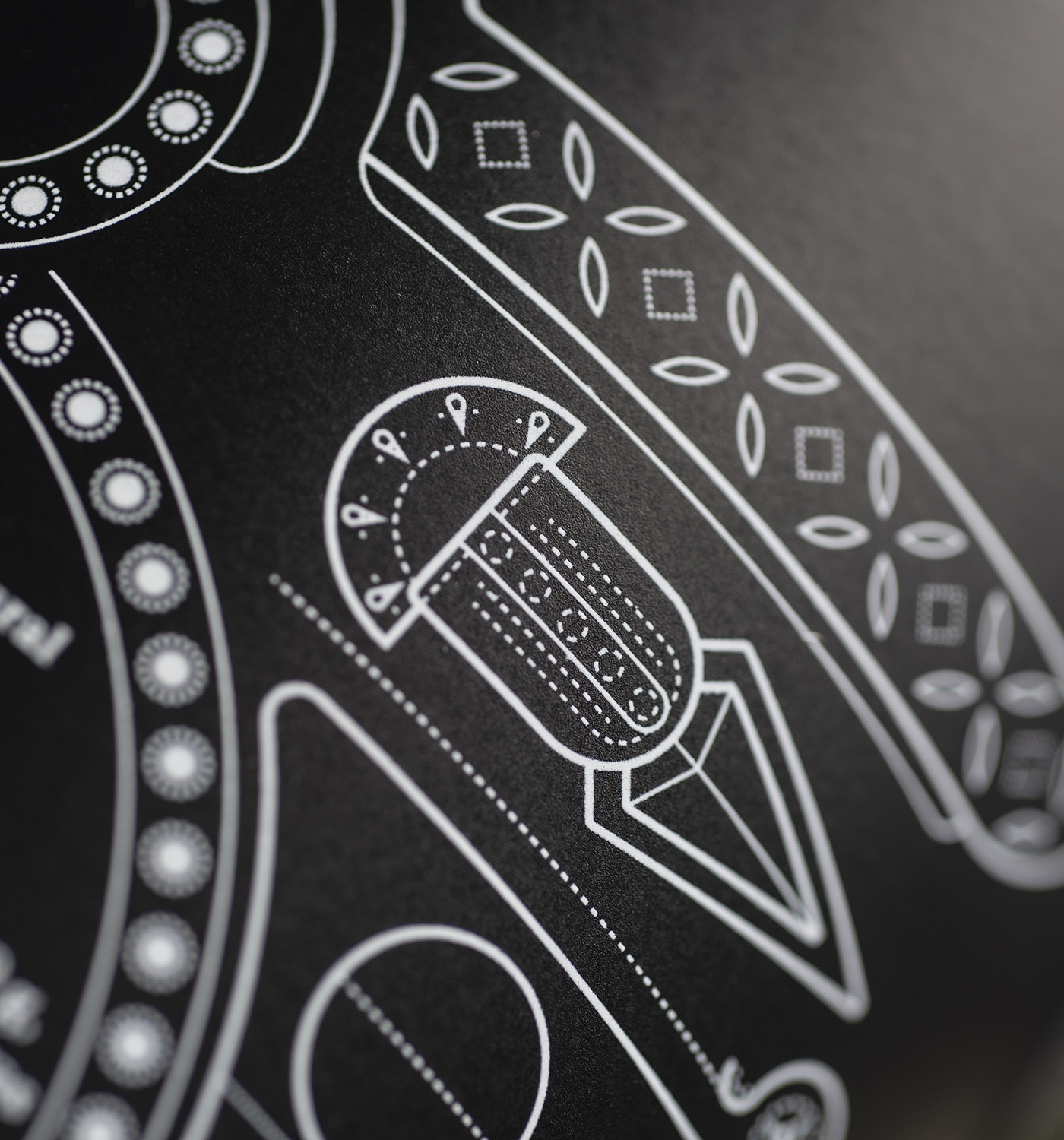 1001生態(tài)橄欖油包裝設(shè)計(jì)“線條插畫”黑色瓶子