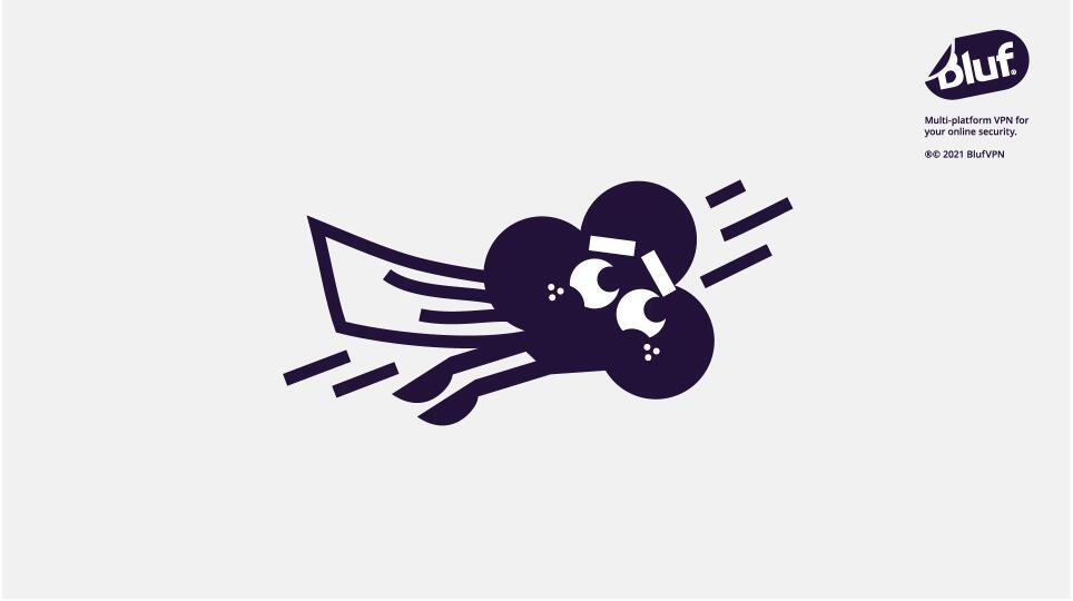 Bluf翻墻與隱私保護(hù)VPN軟件品牌設(shè)計(jì)ip卡通
