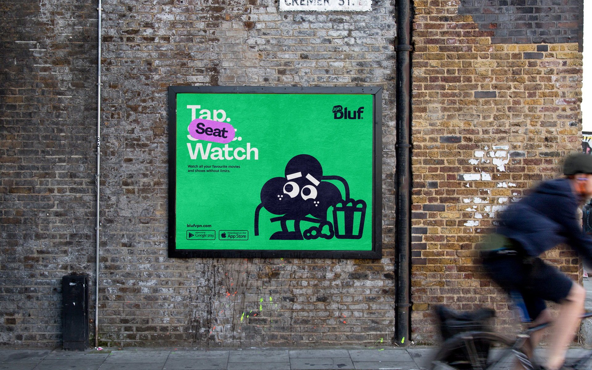 Bluf翻墻與隱私保護(hù)VPN軟件品牌設(shè)計(jì)ip卡通