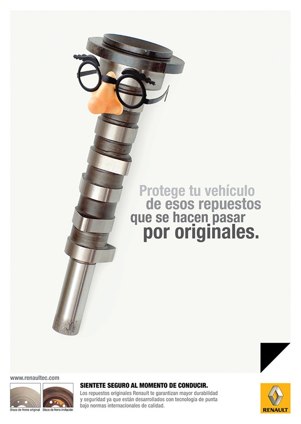 雷諾汽車原廠汽車配件平面廣告設(shè)計,不要假冒配件傷害 雷諾汽車原廠汽車配件平面廣告設(shè)計,不要假冒配件傷害