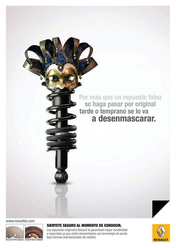 雷諾汽車原廠汽車配件平面廣告設(shè)計,不要假冒配件傷害 雷諾汽車原廠汽車配件平面廣告設(shè)計,不要假冒配件傷害