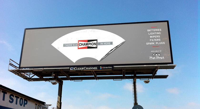 Champion 冠軍雨刮汽車配件廣告海報(bào)設(shè)計(jì)