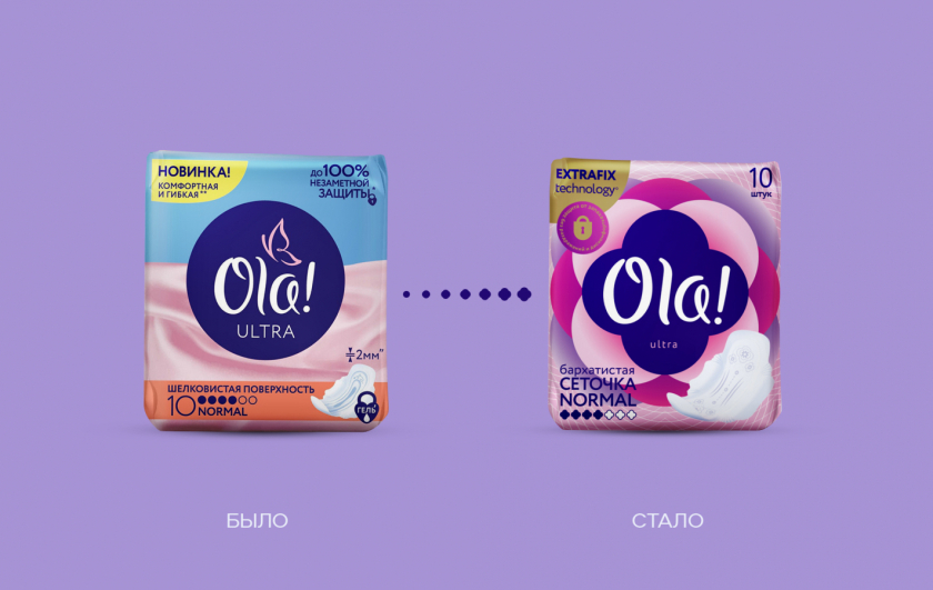 Ola衛(wèi)生巾魔法師品牌定位與包裝設(shè)計(jì)”棉花花朵“核心視覺符號(hào)元素