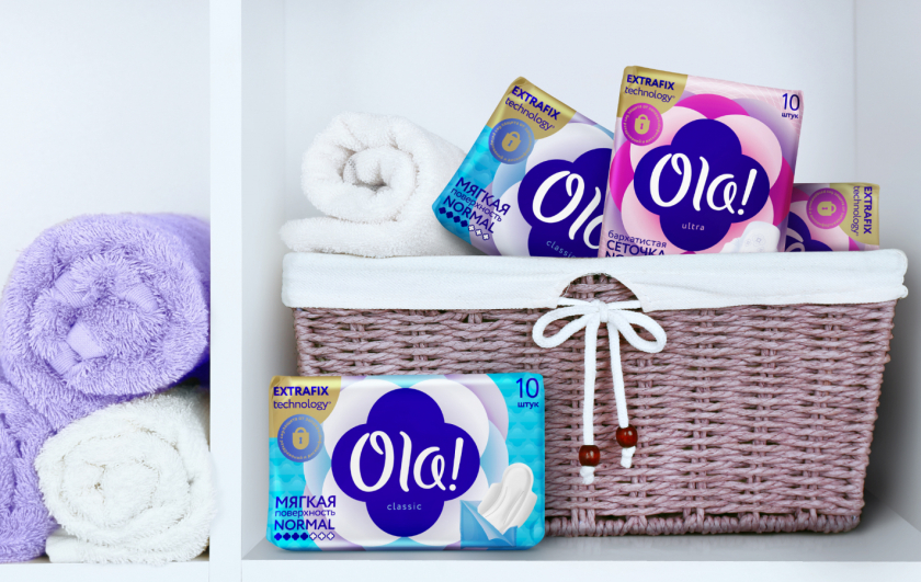 Ola衛(wèi)生巾魔法師品牌定位與包裝設(shè)計(jì)”棉花花朵“核心視覺符號(hào)元素