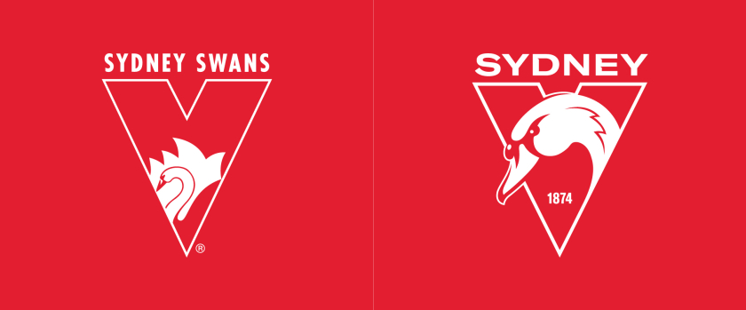 悉尼天鵝橄欖球足球體育俱樂部天鵝之眼新logo設(shè)計(jì)