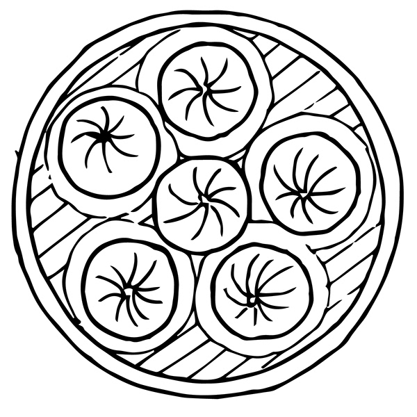 DIMSUMNYAKA 包子餃子點(diǎn)心手繪插圖設(shè)計