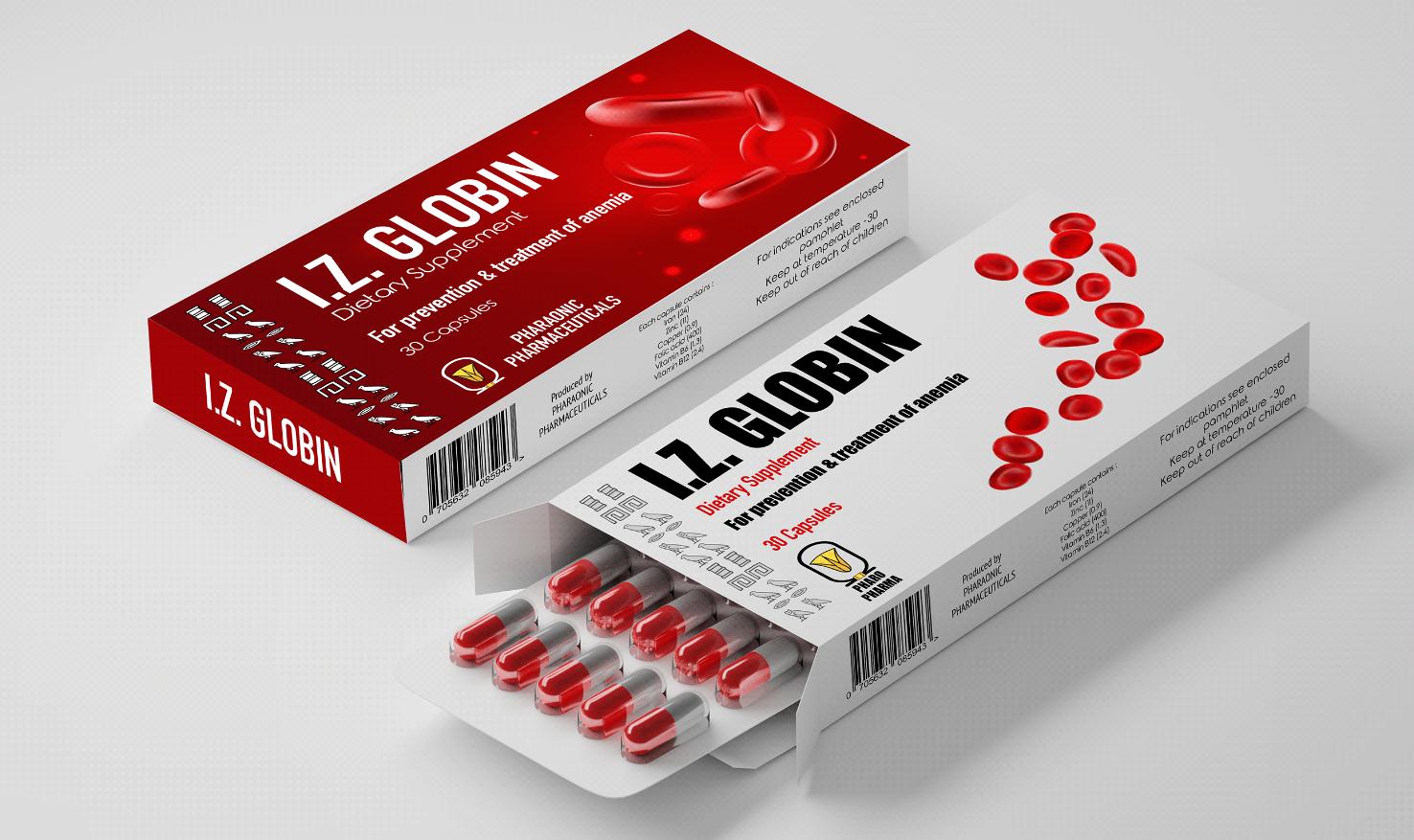 Pharaonia貧血治療藥品包裝設(shè)計(jì)