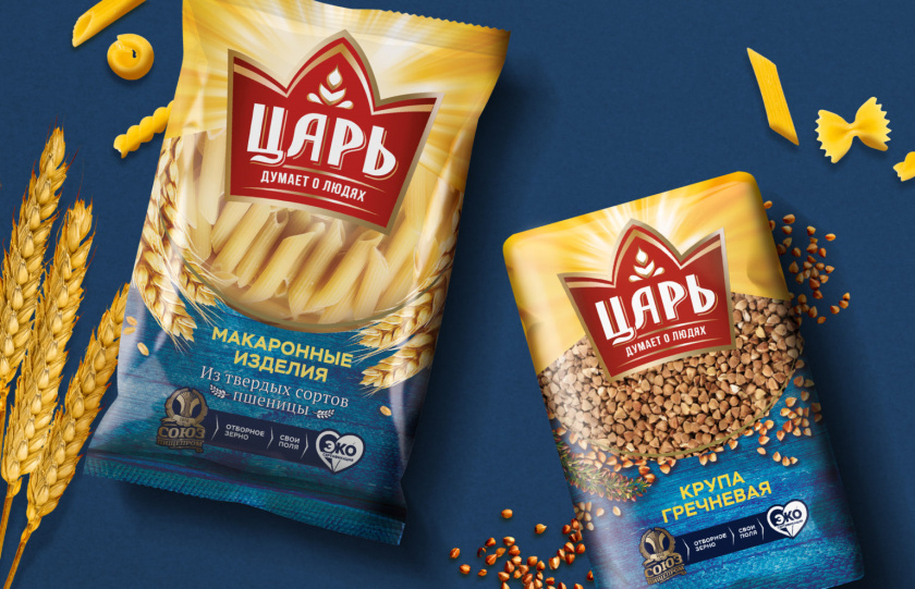 俄羅斯Tsar沙皇谷物麥片食品紙盒包裝設(shè)計(jì)logo設(shè)計(jì)“日出皇冠”元素