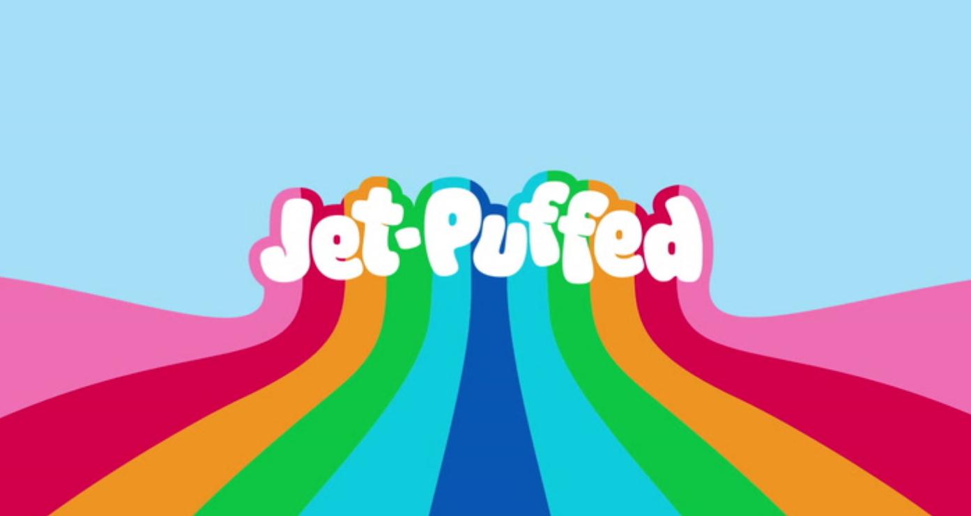 Jet-Puffed棉花糖食品包裝設(shè)計(jì)”噴射的彩虹之路“