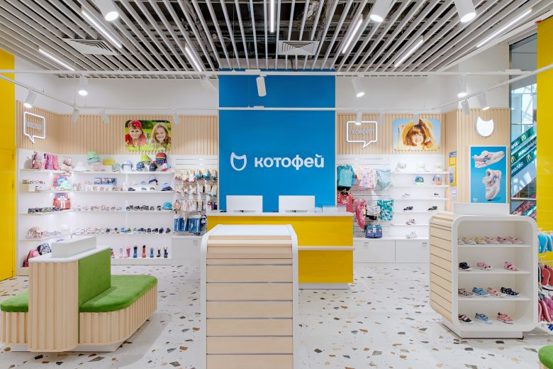 莫斯科“ Kotofey”兒童青少年鞋類品牌旗艦店店鋪室內(nèi)空間設(shè)計(jì)