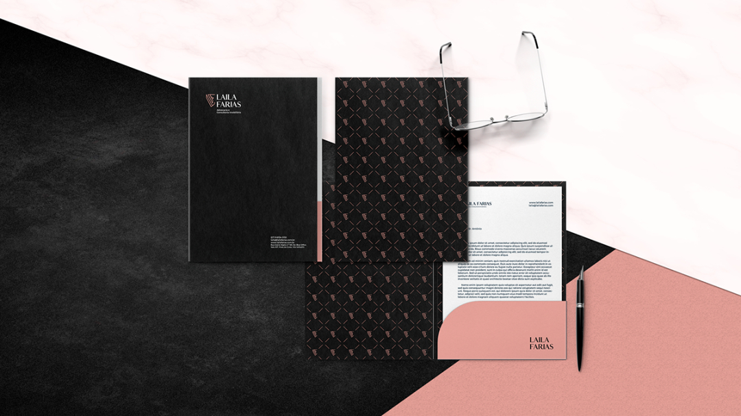 Laila Farias 法律律師工作室品牌vi視覺形象識別設(shè)計,優(yōu)雅的女性風(fēng)格 Laila Farias 法律律師工作室品牌vi視覺形象識別設(shè)計,優(yōu)雅的女性風(fēng)格