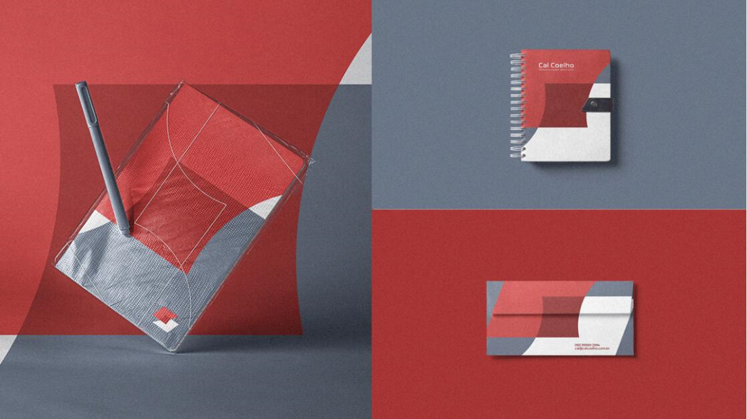 Cal Coelho 架構(gòu)師個(gè)人品牌logo設(shè)計(jì)vi設(shè)計(jì)，C+C突顯合作的設(shè)計(jì)理念