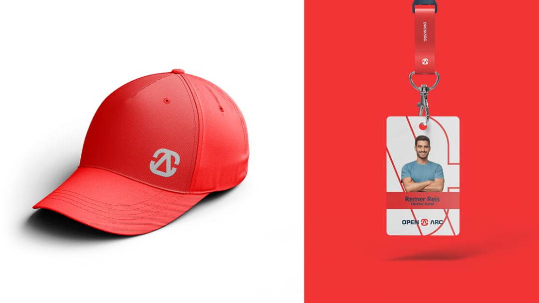 Open Arc 焊接解決方案公司企業(yè)視覺形象識別設(shè)計，字母O+A電弧打開圖形