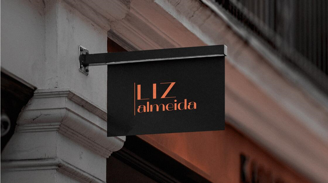 個性與時尚的Liz Almeida服裝品牌vi設(shè)計店鋪設(shè)計，以“雜亂而有序排列的線元素為輔助識別