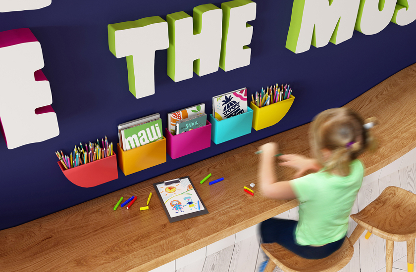 Maui Pops 冰淇淋店品牌logo設(shè)計(jì)店鋪室內(nèi)設(shè)計(jì)，活潑的夏威夷風(fēng)格